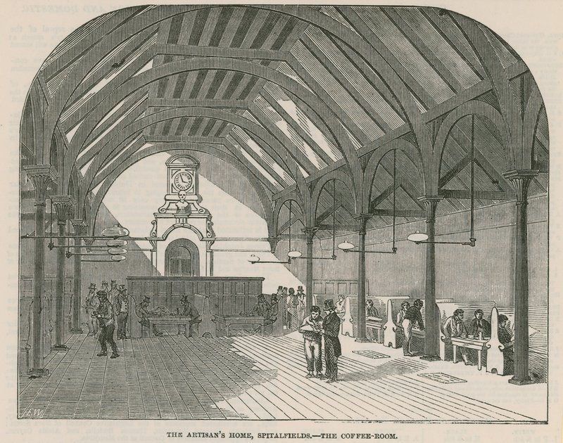 Käsityöläisten koti, Spitalfields - Kahvihuone tekijältä English School