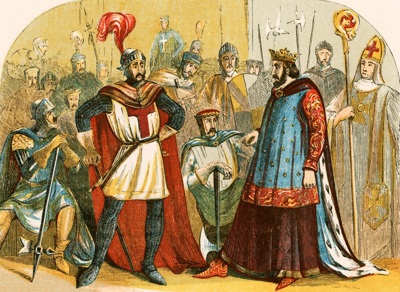 Paronit osallistuvat Henrik III:n kutsumaan parlamenttiin tekijältä English School