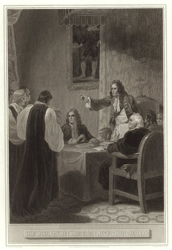 Piispat ennen salaista neuvostoa 1688 tekijältä English School