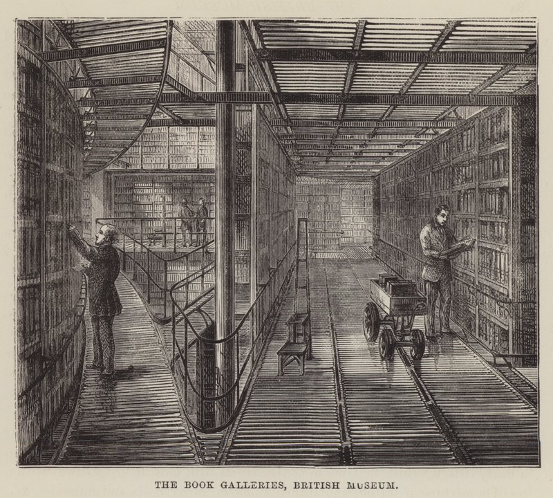 The Book Galleries, British Museum (kaiverrus) tekijältä English School