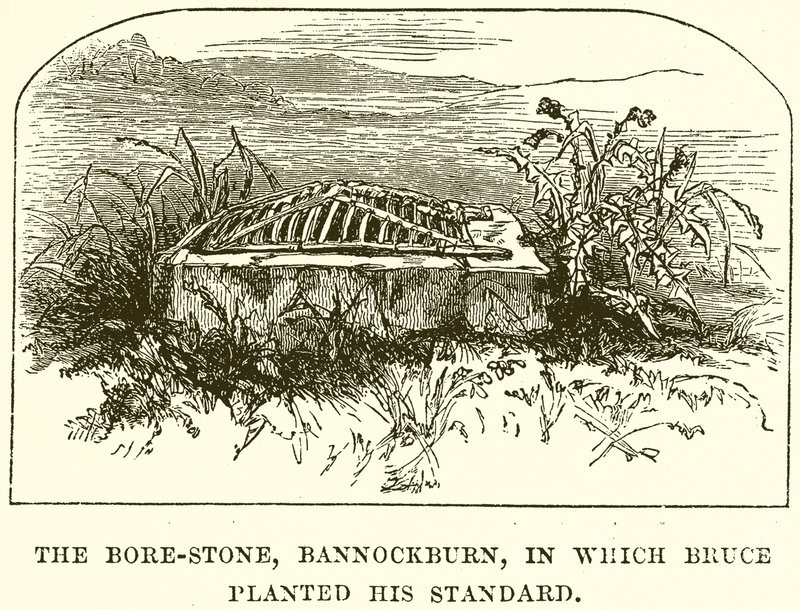 Bore-Stone, Bannockburn, johon Bruce istutti Standardinsa tekijältä English School