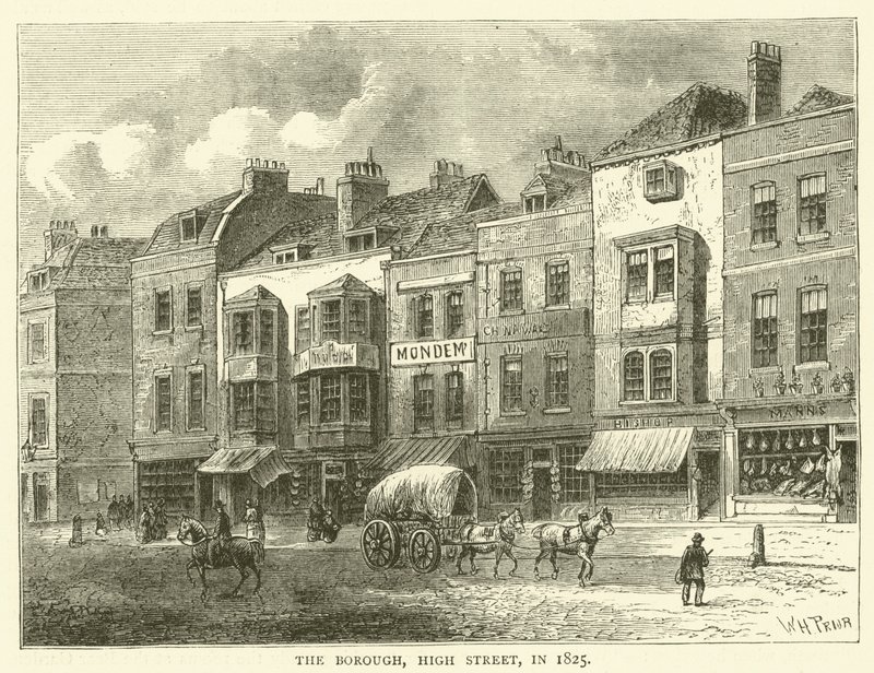 The Borough, High Street, vuonna 1825 tekijältä English School