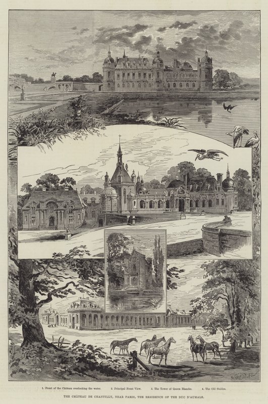 Chateau de Chantilly, lähellä Pariisia, Duc d