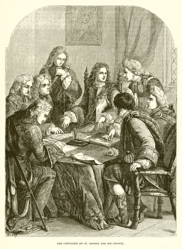 Chevalier de St. George ja hänen neuvostonsa tekijältä English School