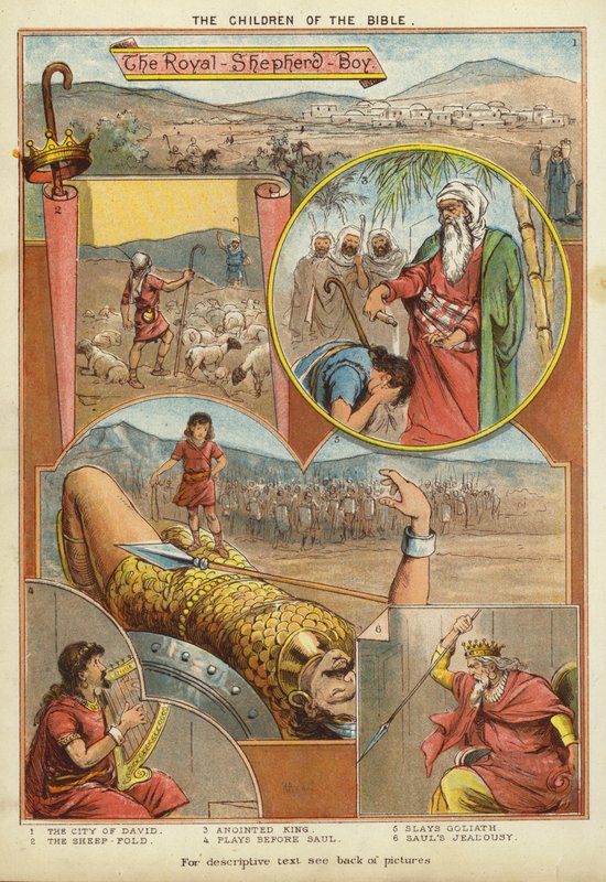 Raamatun lapset: Kuninkaallinen paimenpoika (chromolitho) tekijältä English School