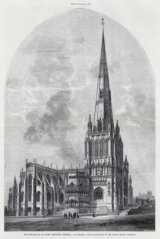 St Mary Redcliffen kirkko, Bristol (kaiverrus) tekijältä English School