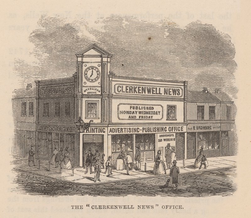 Clerkenwell News -toimisto, Clerkenwell, Lontoo tekijältä English School