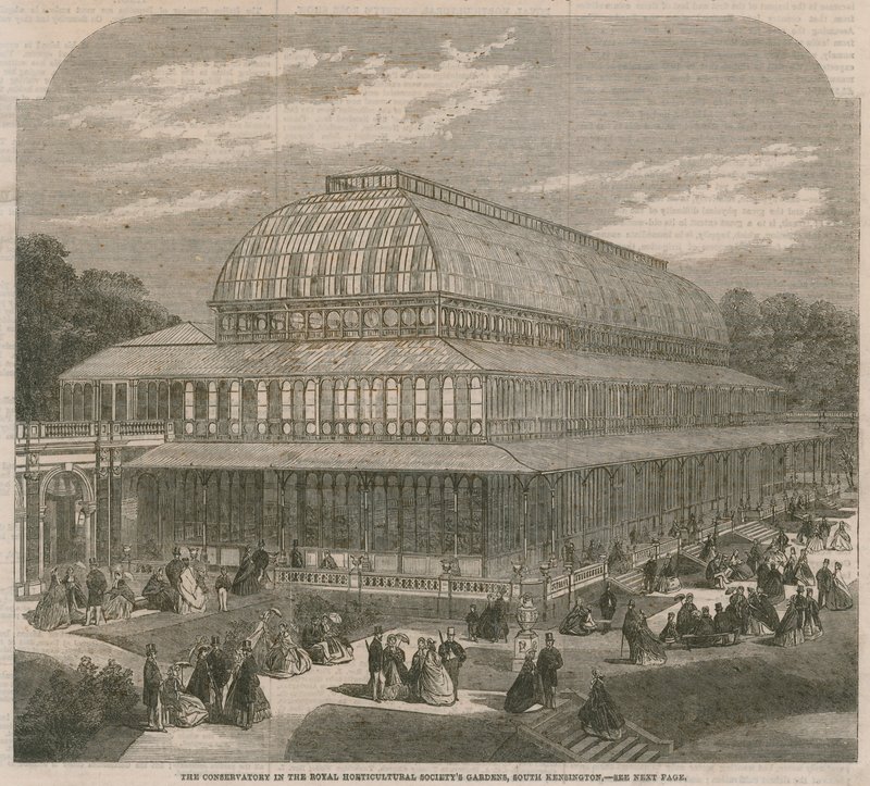 Konservatorio Royal Horticultural Societyn puutarhoissa, South Kensingtonissa tekijältä English School