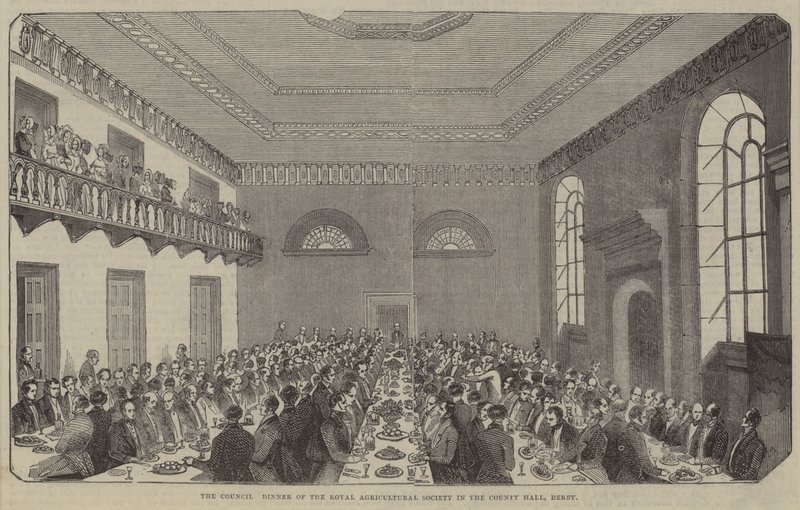 The Council Dinner, Royal Agricultural Society, County Hall, Derby tekijältä English School