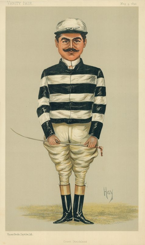 Kreivi Della Catena, kreivi Strickland, 4. toukokuuta 1893, Vanity Fair -sarjakuva tekijältä English School