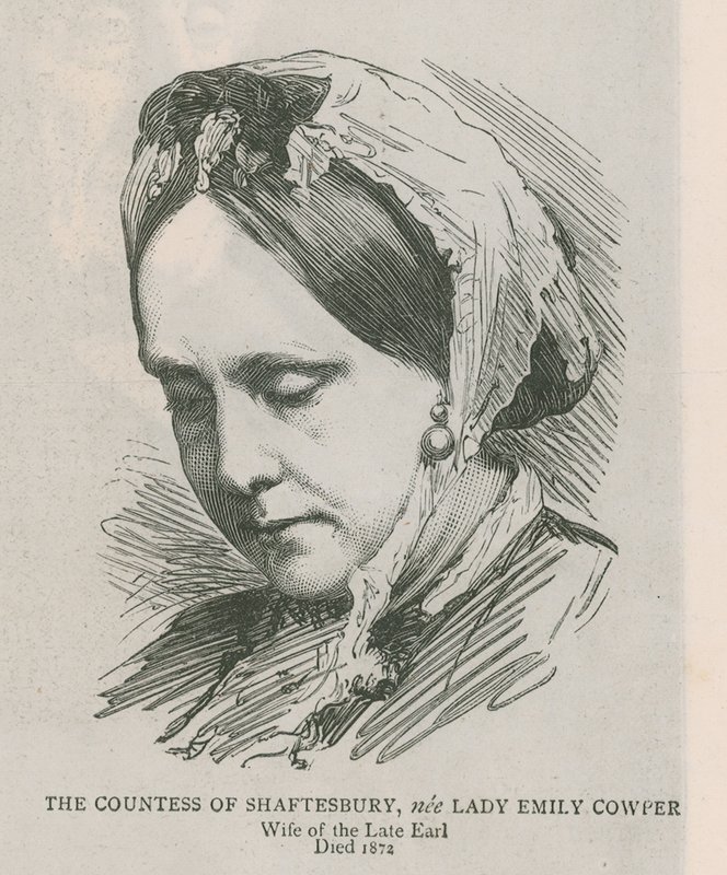 Shaftesburyn kreivitär, os. Lady Emily Cowper tekijältä English School