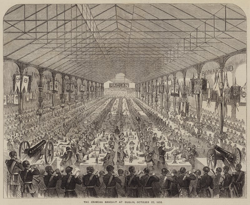 Krimin juhlat Dublinissa, 22. lokakuuta 1856 (kaiverrus) tekijältä English School