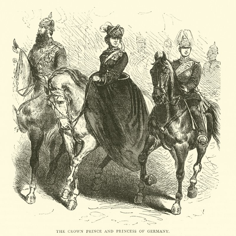 Saksan kruununprinssi ja prinsessa, maaliskuu 1871 tekijältä English School