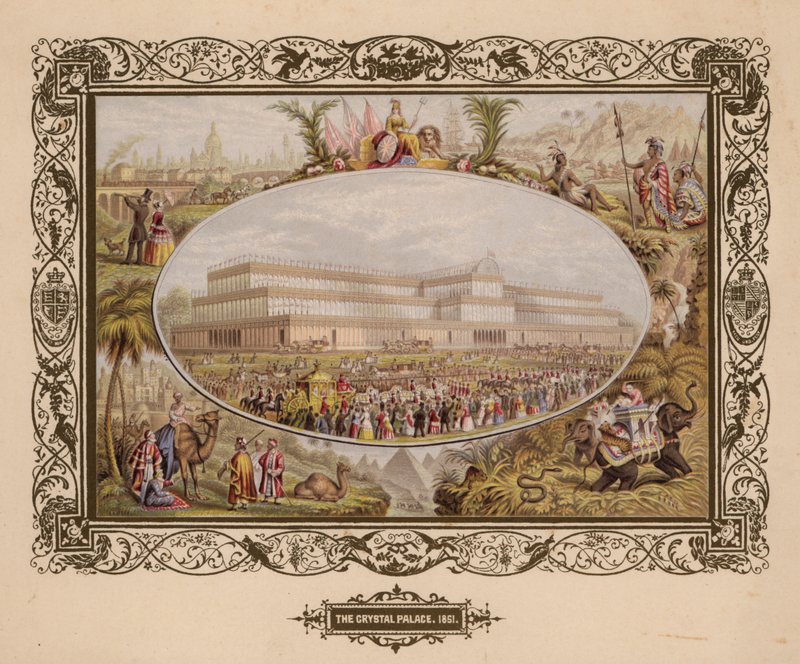 Crystal Palace, 1851, Suuri näyttely, Hyde Park, Lontoo. tekijältä English School