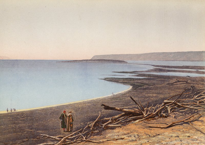 Kuollutmeri pohjoisrannalta, Genesis XIII IO II_XIX, 24 25 (värilitra) tekijältä English School
