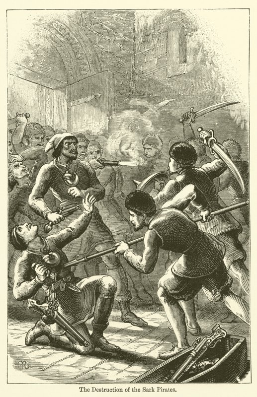 The Destruction of the Sark Pirates (kaiverrus) tekijältä English School