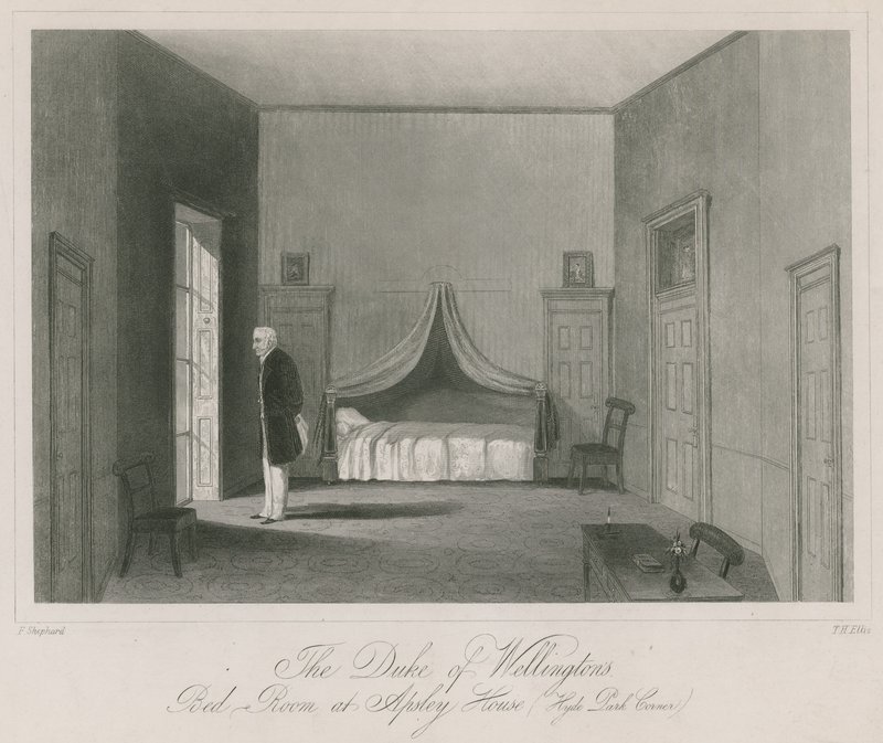 Duke of Wellingtonsin makuuhuone Apsley Housessa, Hyde Park Cornerissa tekijältä English School