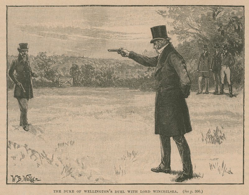Duke of Wellingtonin kaksintaistelu lordi Winchilsean kanssa tekijältä English School
