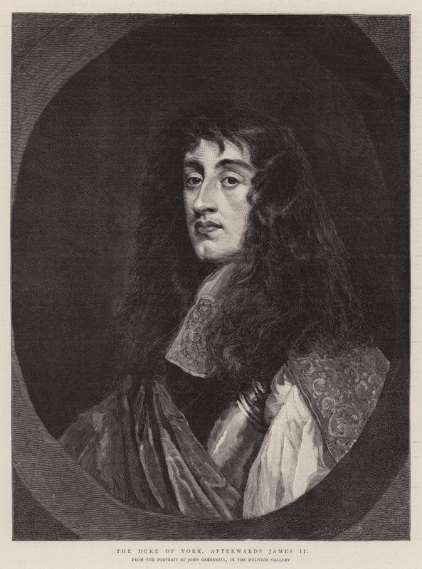 Yorkin herttua, myöhemmin James II (kaiverrus) tekijältä English School