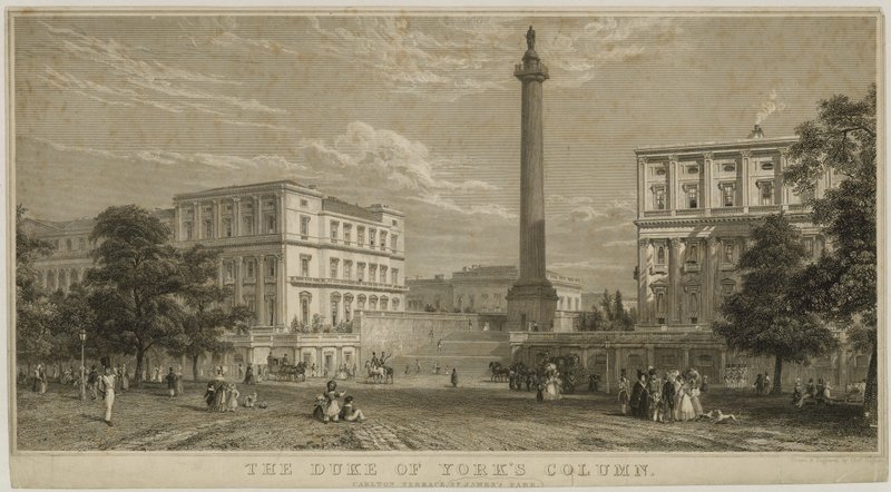 The Duke of Yorkin pylväs, Carlton Terrace, St James