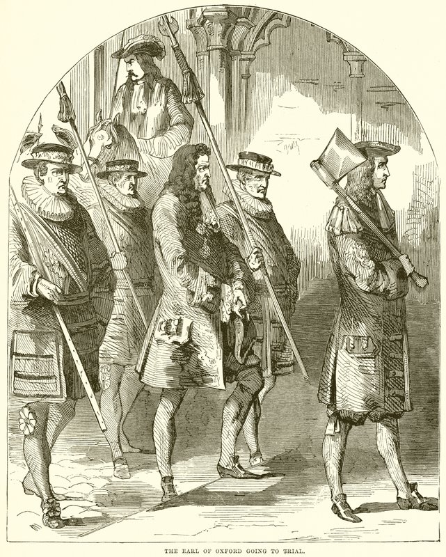 Earl of Oxford on menossa oikeudenkäyntiin tekijältä English School