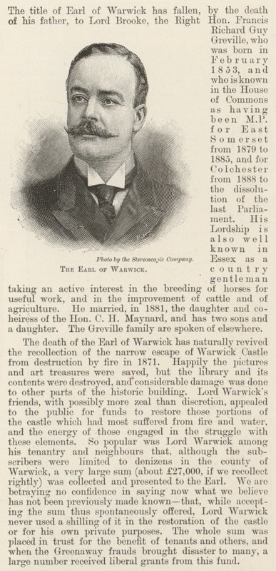 The Earl of Warwick (kaiverrus) tekijältä English School