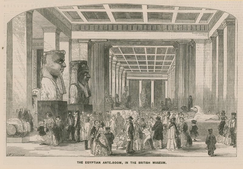 Egyptiläinen Ante-Room British Museumissa tekijältä English School