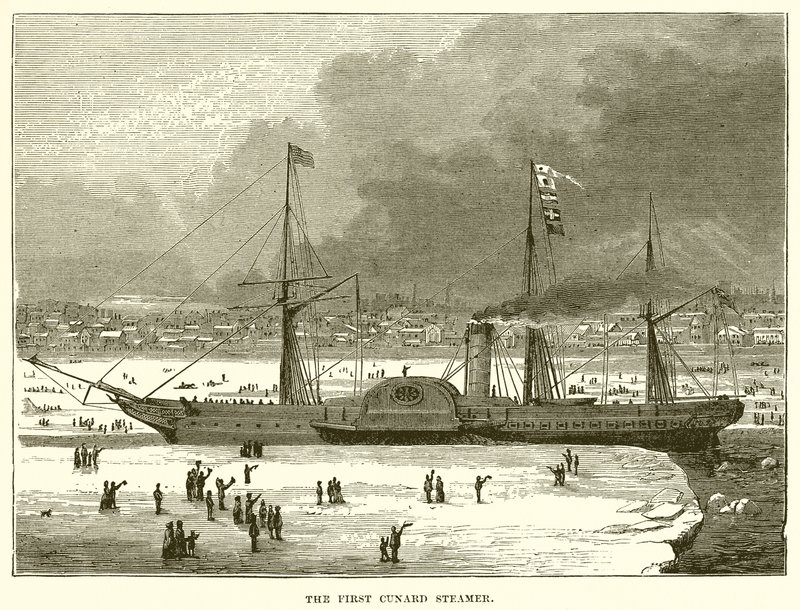Ensimmäinen Cunard Steamer tekijältä English School