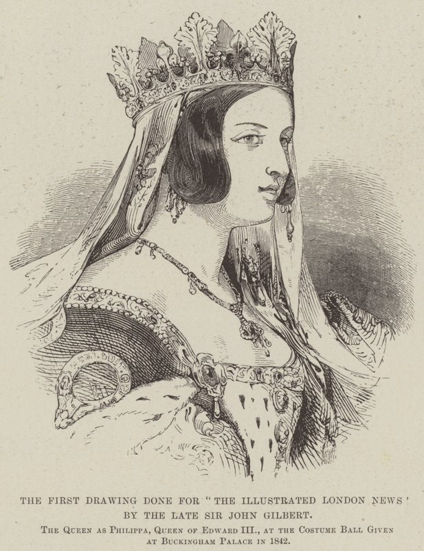 Ensimmäinen piirustus edesmenneen Sir John Gilbertin "The Illustrated London News" -julkaisulle (kaiverrus) tekijältä English School