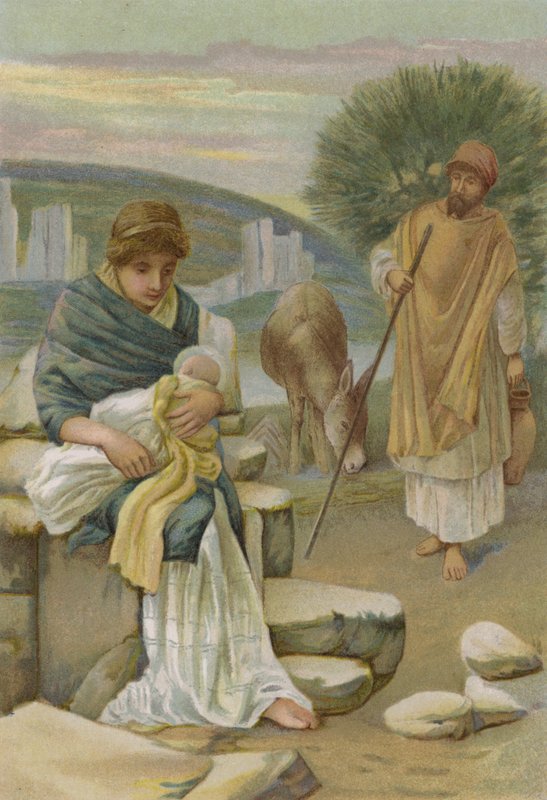 Pako Egyptiin (chromolitho) tekijältä English School