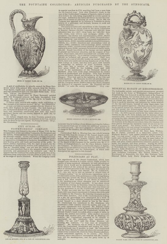 The Fountaine Collection, Syndicaten ostamat artikkelit (kaiverrus) tekijältä English School