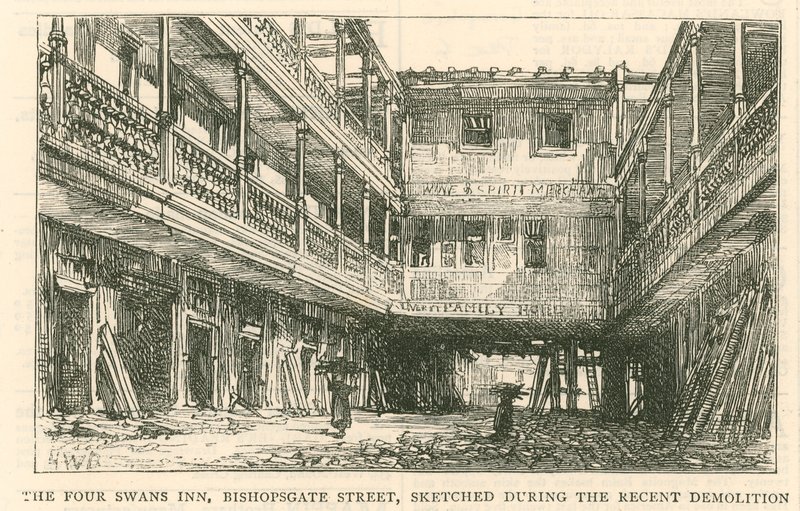 The Four Swans Inn, Bishopsgate Street tekijältä English School