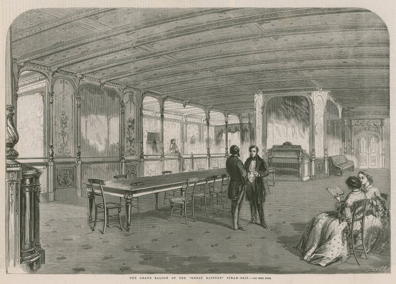 Suuren idän höyrylaivan Grand Saloon tekijältä English School