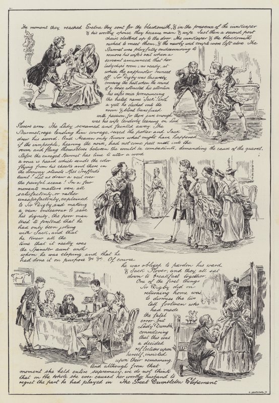 Suuri Dumbletonin karkaus (kaiverrus) tekijältä English School