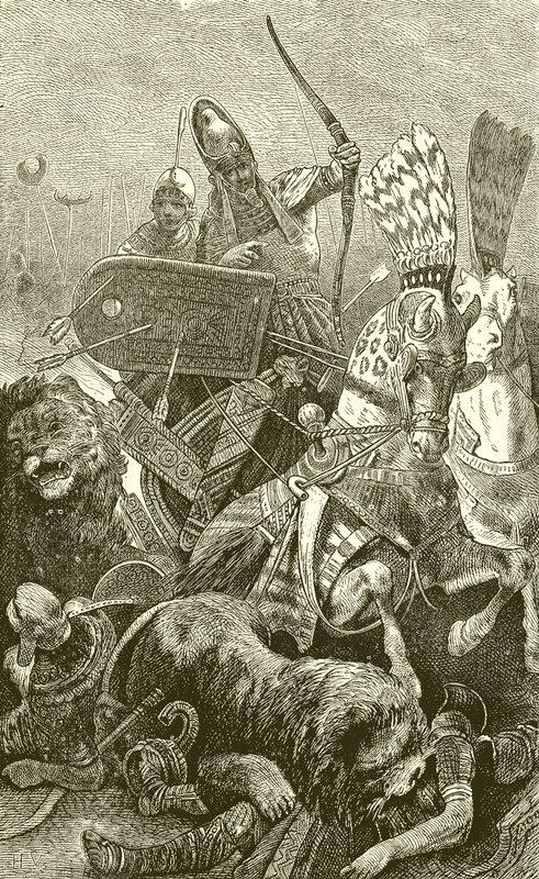Suuri Sesostris (Rames II) Kadeschin taistelussa tekijältä English School