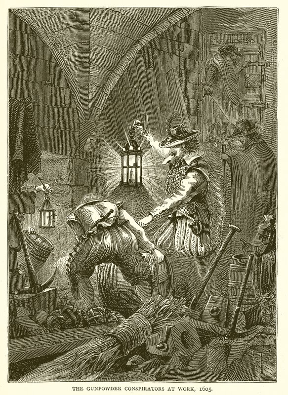 Ruuti-salaliittolaiset työssä, 1605 tekijältä English School