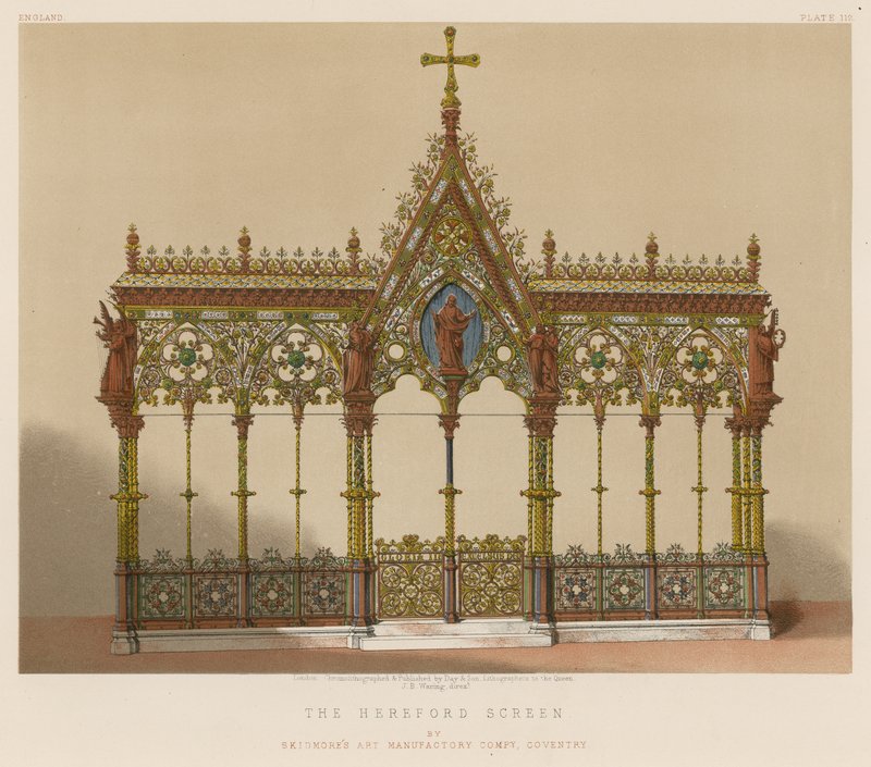 Skidmores Art Manufactory Companyn, Coventryn Hereford-näyttö tekijältä English School