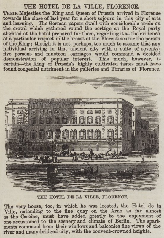 Hotel de la Ville, Firenze (kaiverrus) tekijältä English School