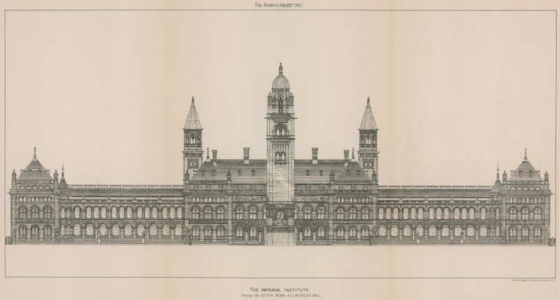 Imperial Institute: Suunnittelijat Aston Webb ja E Ingress Bell tekijältä English School
