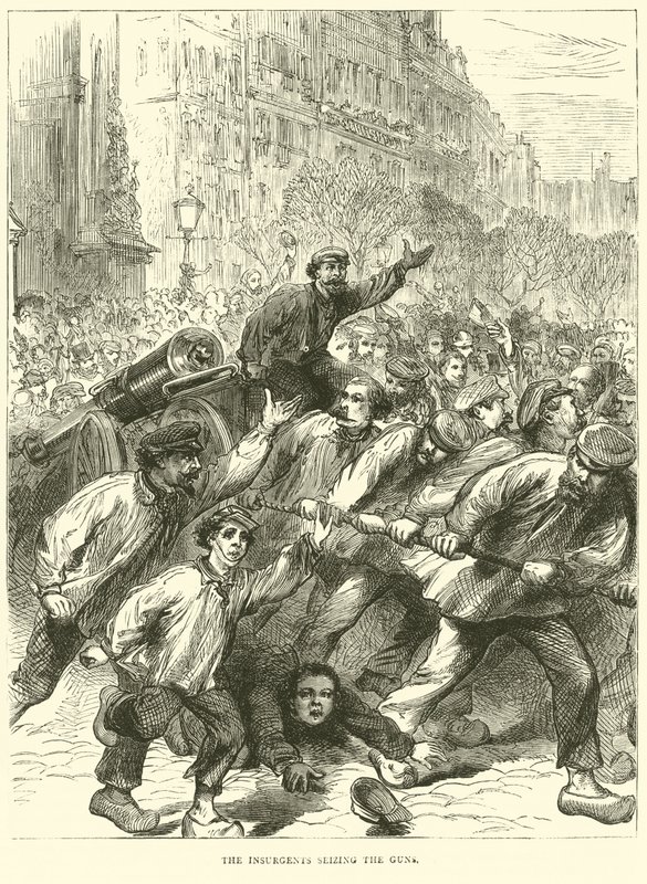 Kapinalliset takavarikoivat aseet, maaliskuu 1871 tekijältä English School