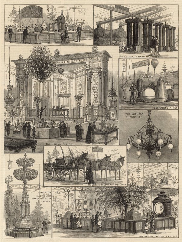 Kansainvälinen sähkönäyttely Crystal Palacessa tekijältä English School