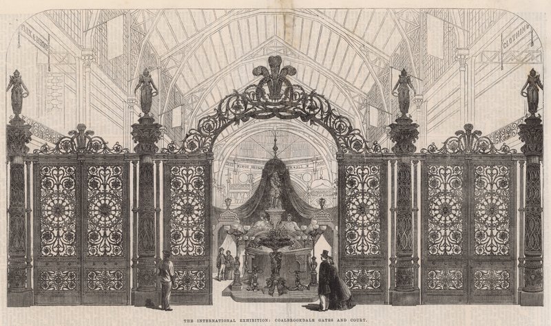 Kansainvälinen näyttely; Coalbrookdale Gales ja Court tekijältä English School
