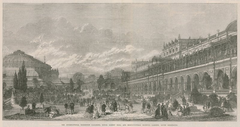 International Exhibition Galleries, Royal Albert Hall ja Horticultural Societys Gardens, South Kensington tekijältä English School