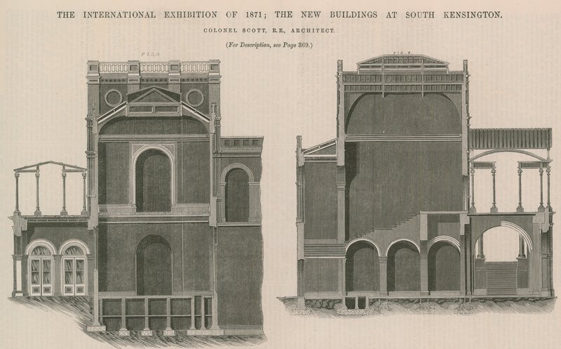 Kansainvälinen näyttely 1871: Uudet rakennukset South Kensingtonissa tekijältä English School