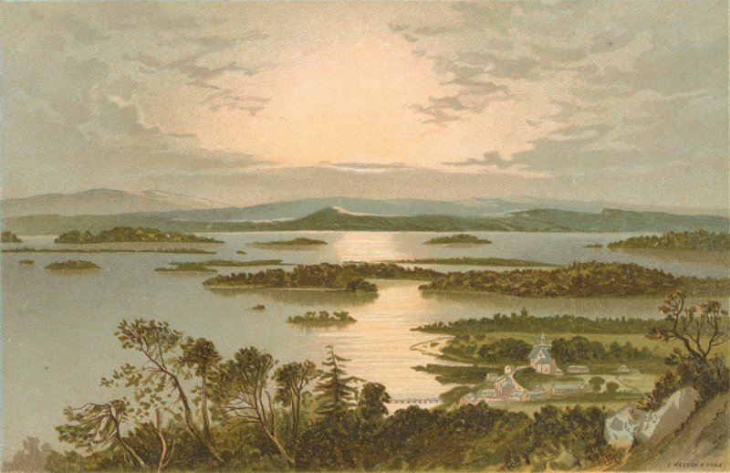 Saaret, Loch Lomond - Lussin yläpuolelta katsottuna tekijältä English School