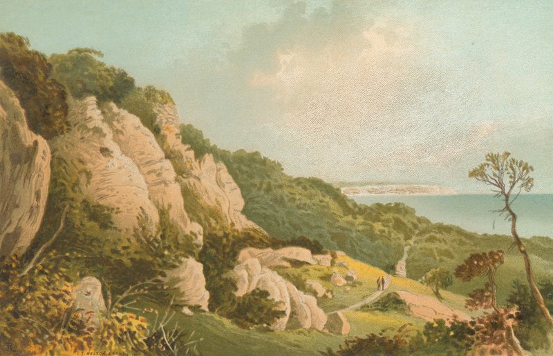 Maanvyörymä lähellä Ventnoria - Isle of Wight tekijältä English School