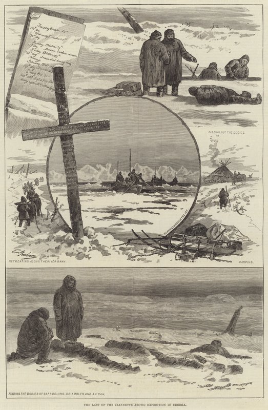 Jeannette Arctic Expedition Siperian viimeinen (kaiverrus) tekijältä English School