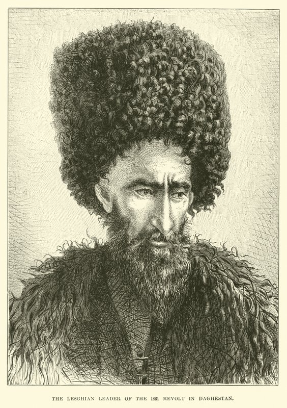 Lesghian johtaja vuoden 1861 kapinassa Dagestanissa tekijältä English School