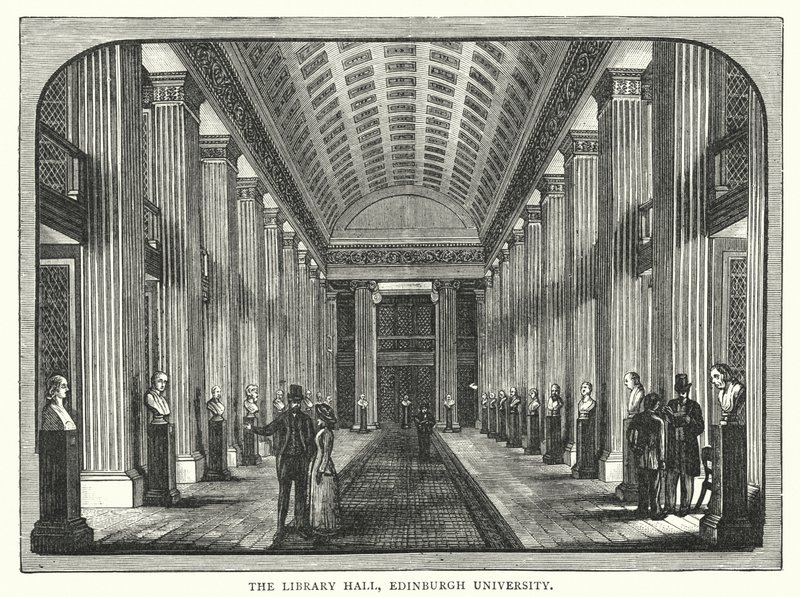 The Library Hall, Edinburghin yliopisto (kaiverrus) tekijältä English School