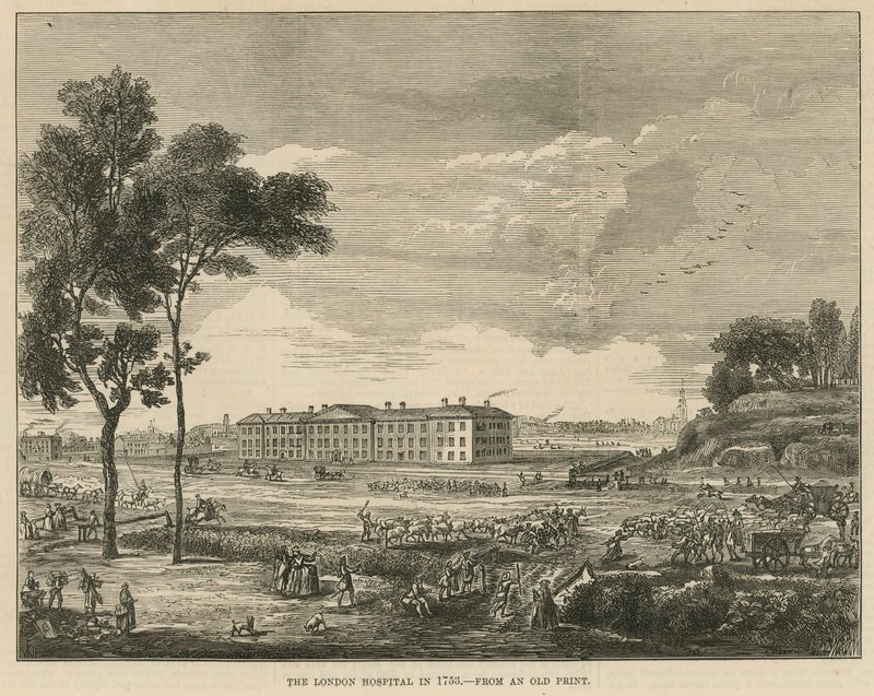 Lontoon sairaala vuonna 1753 tekijältä English School